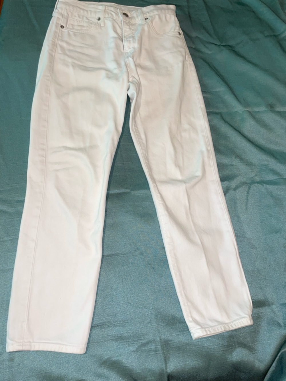 Vince White Straight-Leg Jeans